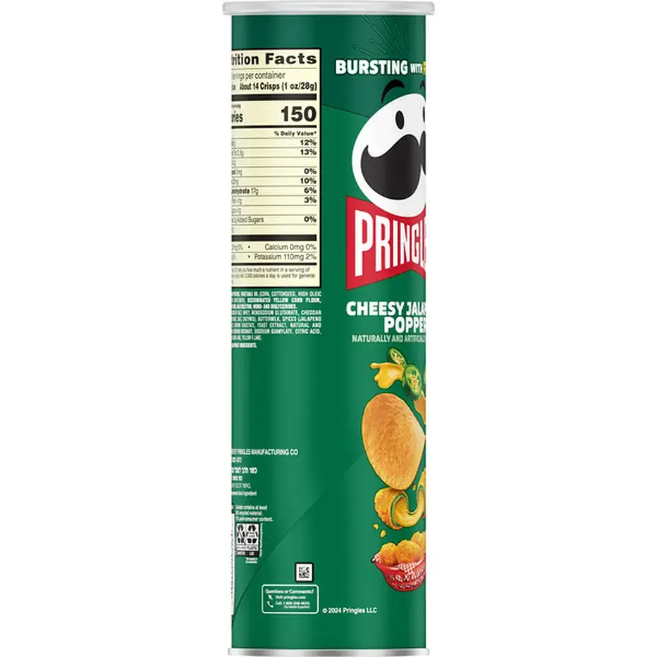 Чіпси Pringles Cheesy Jalapeno Popper 158 г - фото 2