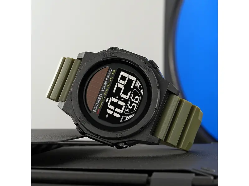 Чоловічий наручний годинник 2358AG Army Green Skmei acs0029970 - фото 6