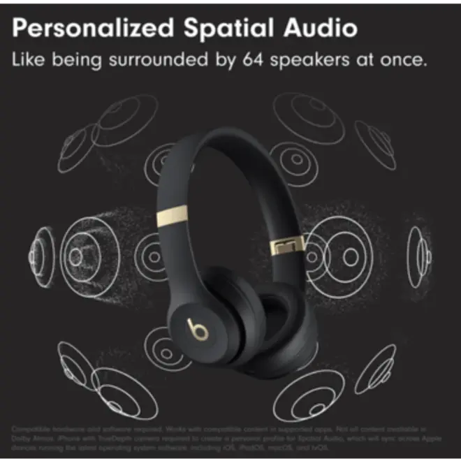 Навушники Beats by Dr. Dre Solo 4 Black/Gold (MC2L4) - фото 2