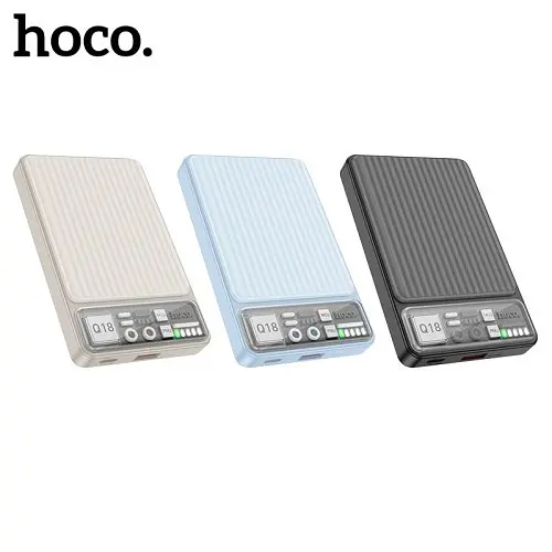 Універсальна мобільна батарея Hoco Q18 Tourer 22.5W fully compatible with magnetic fast charging 10000mAh чорний 6942007605182 - фото 3