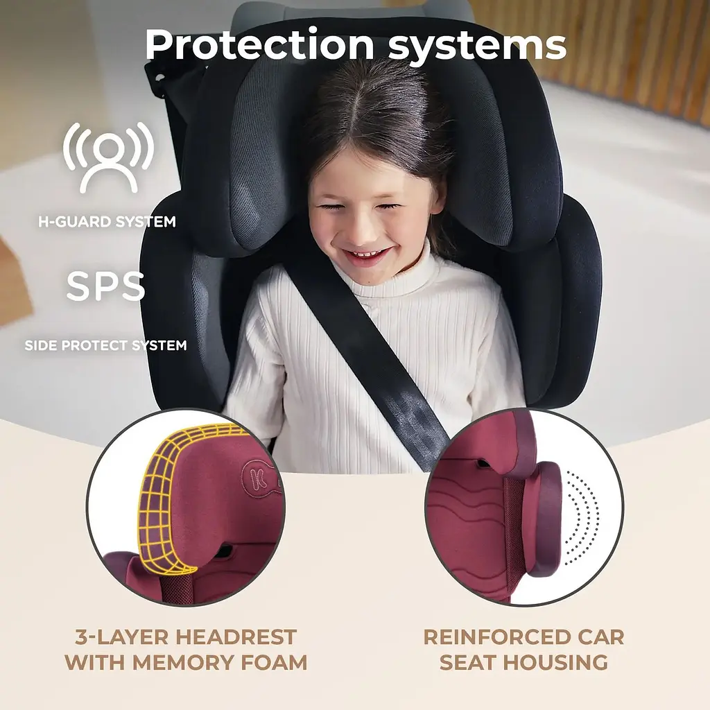 Автокрісло Kinderkraft Xpand 2 i-Size Cherry Pearl червоне KCXPAN02RED0000 (00-00305186) - фото 13