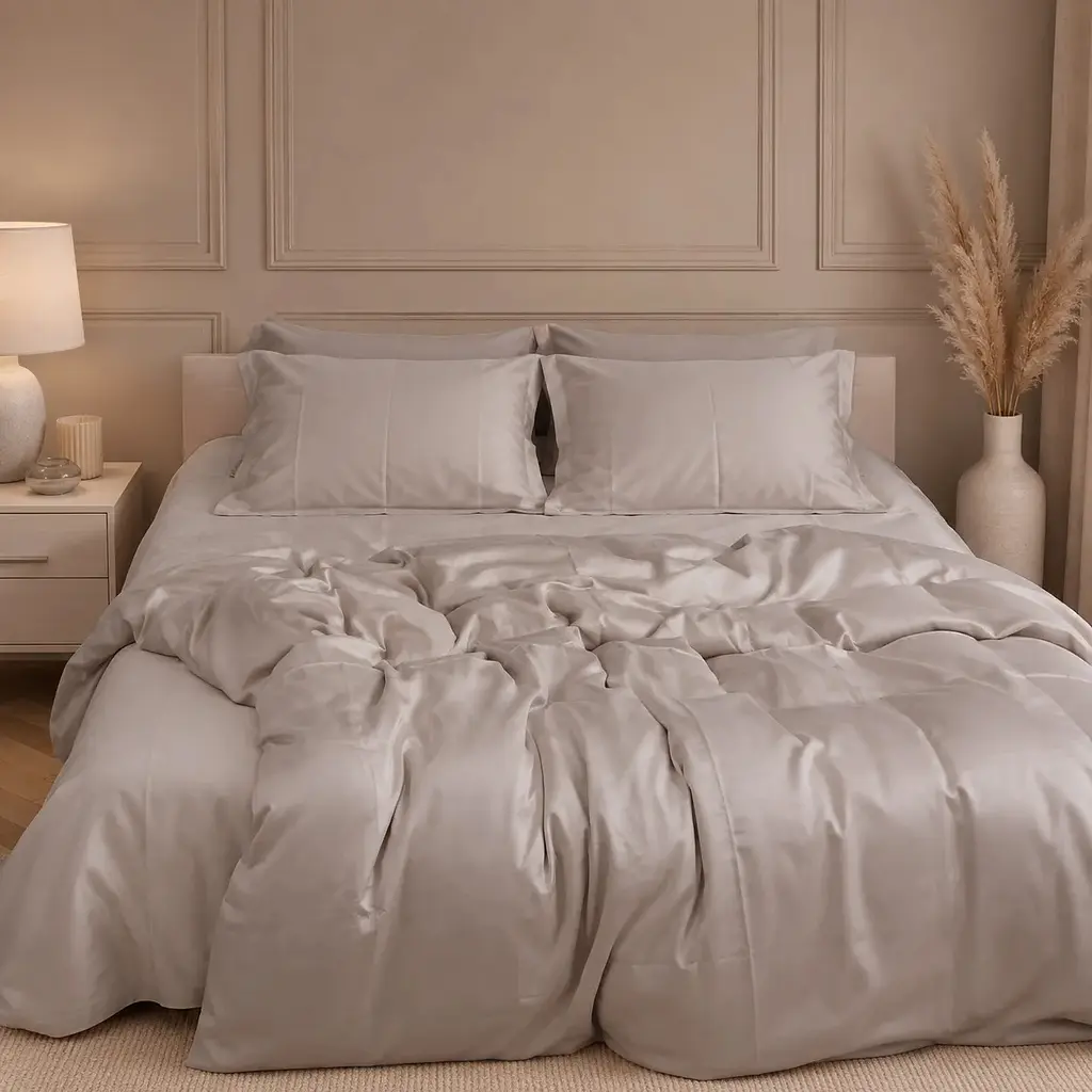 Комплект постільної білизни MirSon Tencel Grey Blue 200х220 см (2200013883623)