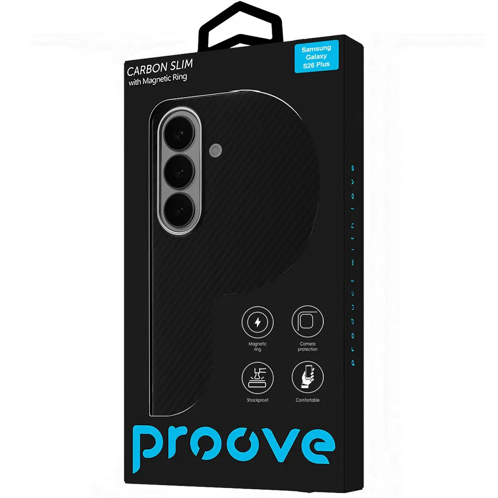 Чохол Proove Carbon Slim with Magnetic Ring Samsung Galaxy S26 Plus - фото 2