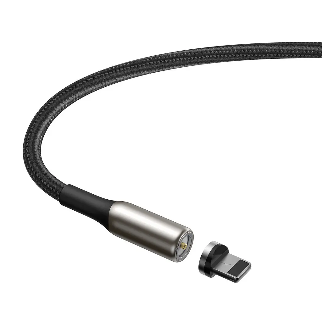 Кабель Baseus Zinc Magnetic USB - Lightning магнитный наконечник 1 метр CALXC-H01 - фото 5