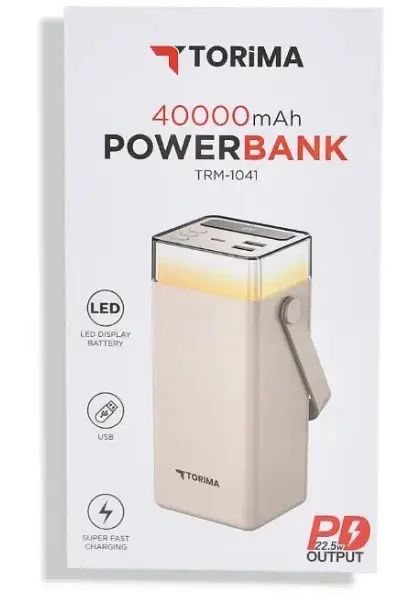Повербанк Torima TRM-1041 40000 mAh 22.5 Вт Білий (2104618906) - фото 2