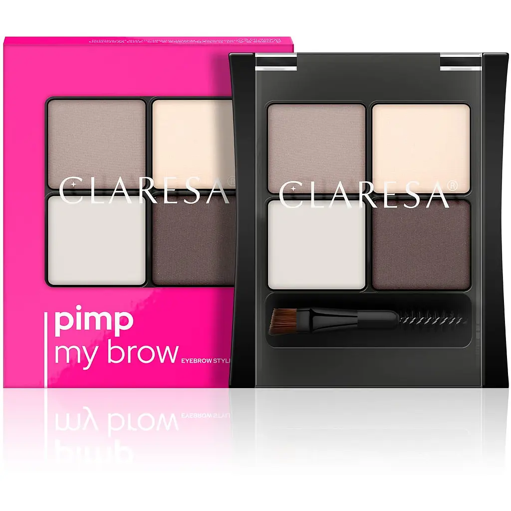 Набір для стилізації брів Claresa Soft Brown тон 01, 4.5 г - фото 4