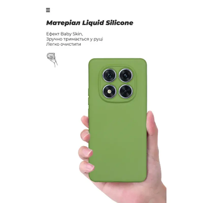 Чохол до мобільного телефона Armorstandart ICON Xiaomi Redmi Note 14 Pro 5G / Poco X7 Camera cover Green (ARM79829) - фото 7
