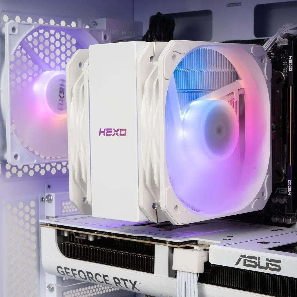 Комп'ютер HEXO Gaming TwinFront Pro (HGP-B850TF7700N507-D532S1TWH) White / AMD Ryzen 7 7700 (3.8-5.3), 8 ядер / NVIDIA GeForce RTX 5070 / 32 ГБ (DDR5) / 1024 ГБ (SSD) - фото 6