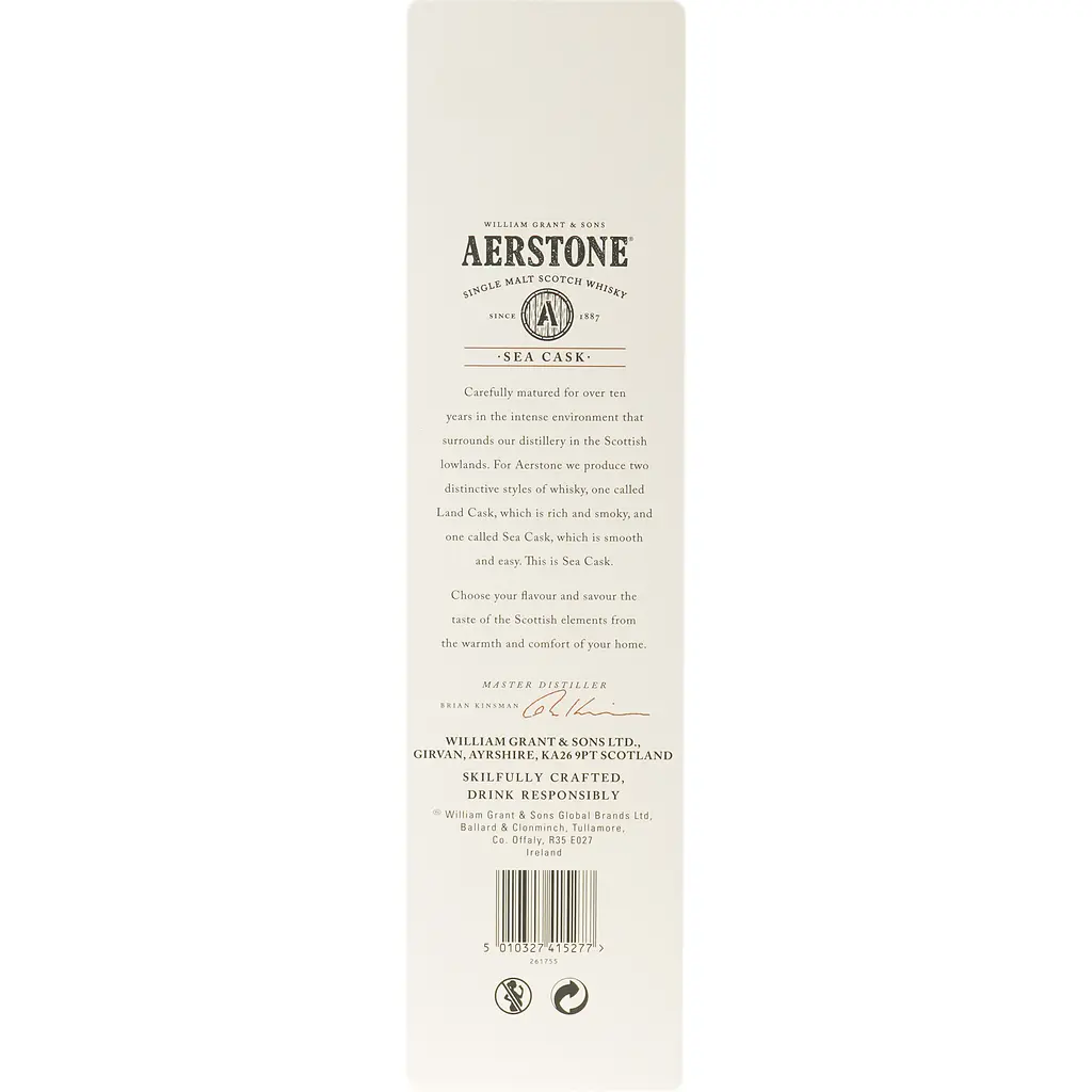 Виски Aerstone Sea Cask 10 yo Single Malt Scotch Whisky 40 % 0,7 л - фото 3