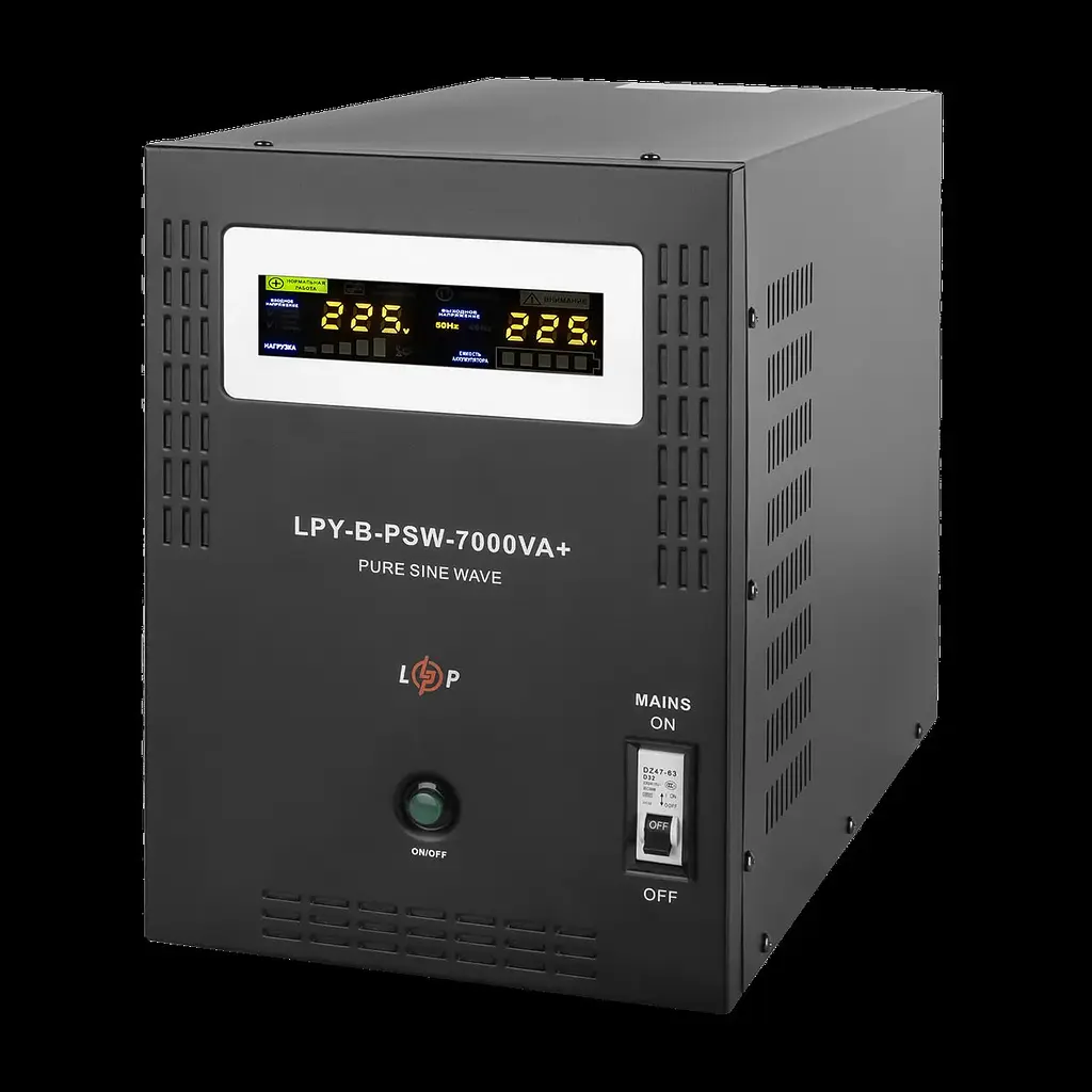 ДБЖ з правильною синусоїдою LogicPower 48 вольтів LPY-B-PSW-7000VA+ 5000 Вт 10A / 20A - фото 2