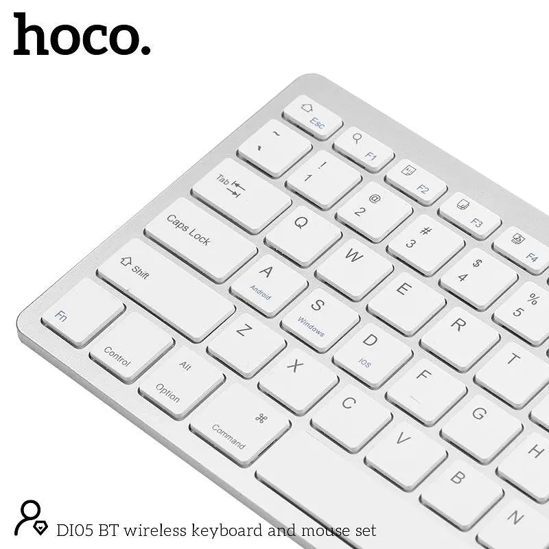 Набор Мышь и клавиатура HOCO BT wireless keyboard and mouse set DI05 (Ukr/Ru/En) - фото 3