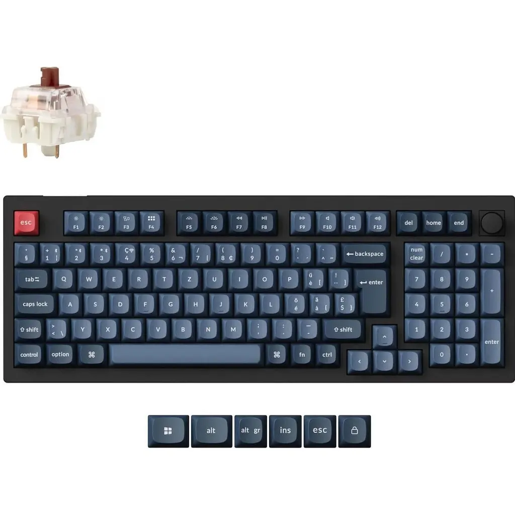 Клавіатура Keychron V5 Max Gateron Jupiter Brown RGB Black (V5M-D3-UA) [159769] - фото 2
