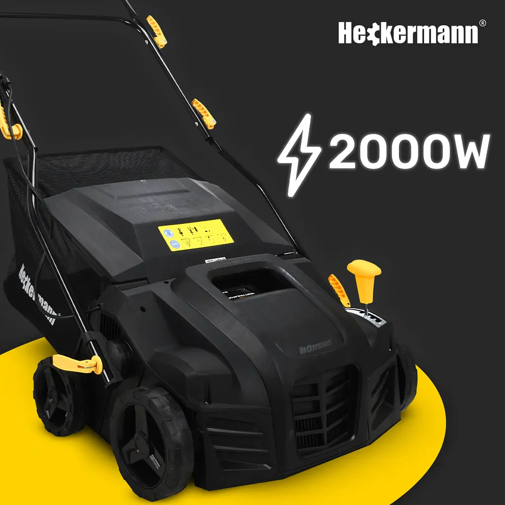 Електричний скарифікатор, аератор (400 мм, 55 л) Heckermann SVWA20 - фото 2