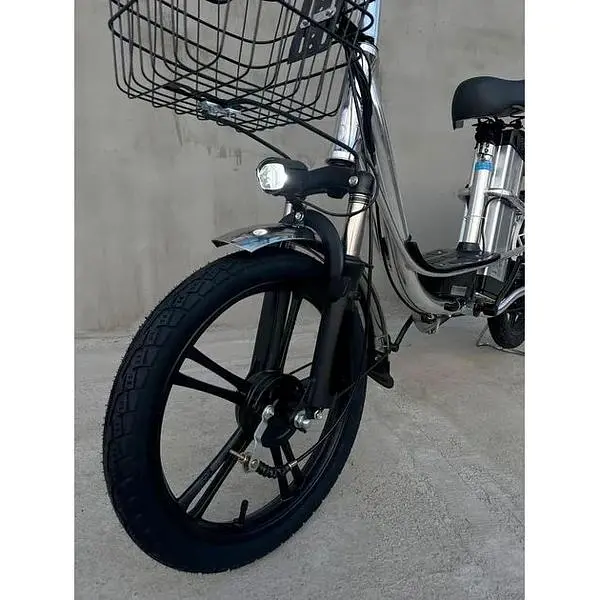 Електровелосипед Minako U18" 600W 48V 18Ah + сидіння/багажник сірий - фото 6