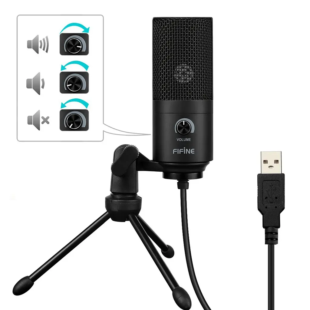 Мікрофон Fifine USB (K669B) - фото 3