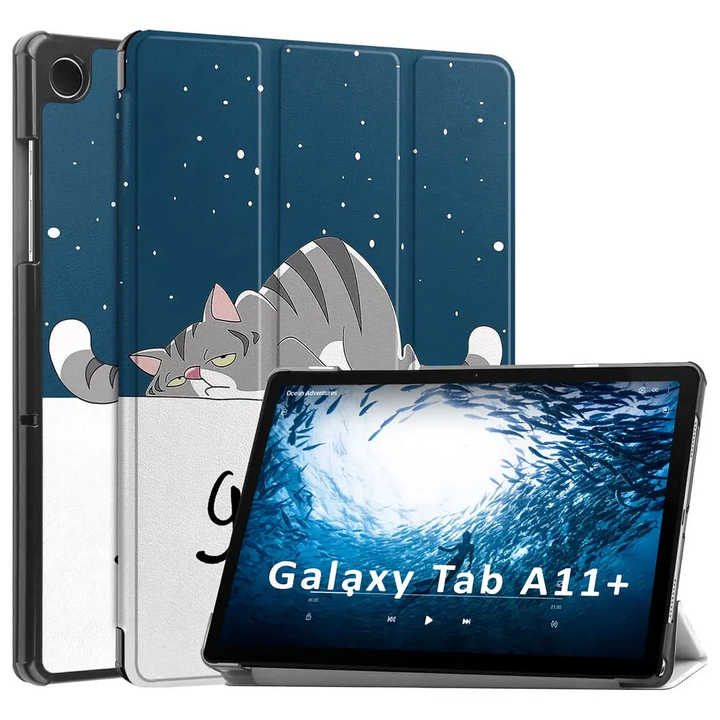 Чохол HardPrinted з малюнком для Samsung Galaxy Tab A11 Plus SM X230 X233 X236 Сплячий Кіт - фото 4