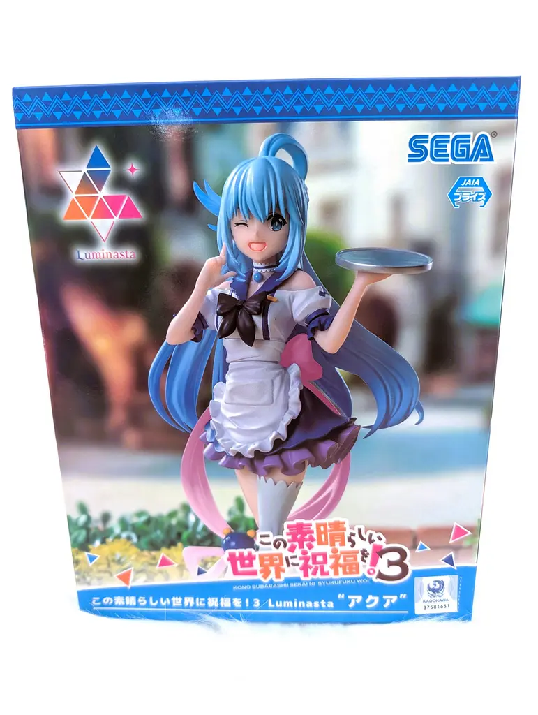 Фигурка Sega Luminasta KonoSuba Aqua Да благословят боги этот прекрасный мир! Аква 18 см (SL KS A 18) - фото 6