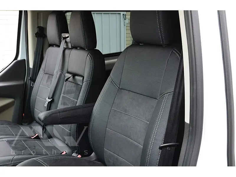 Авточохли модельні MW Brothers для Ford Transit Custom (1+2) c 2012-2023 Серія Leather Style - фото 7