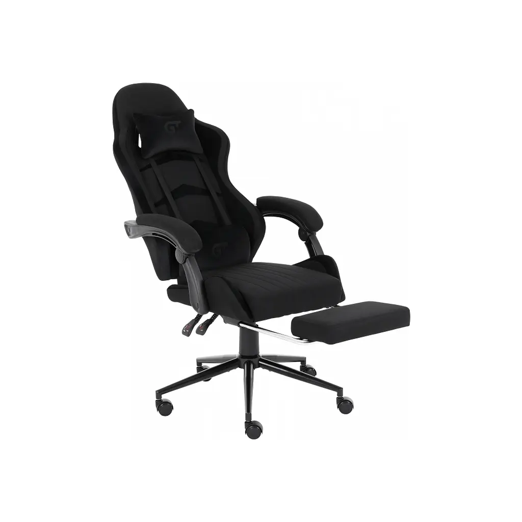 Крісло ігрове GT Racer X-2324 Black Suede (X-2324 Fabric Black Suede) - фото 4