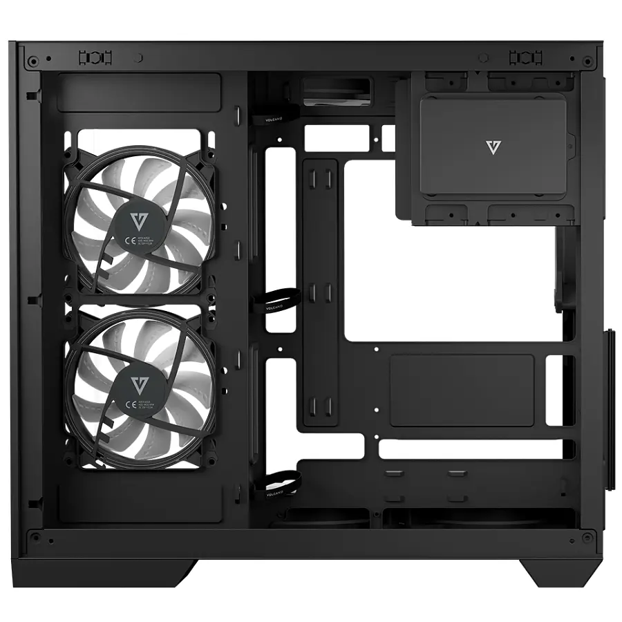Корпус Modecom VOLCANO PANORAMA APEX ARGB 5F MIDI GREY без БЖ ATX - фото 6