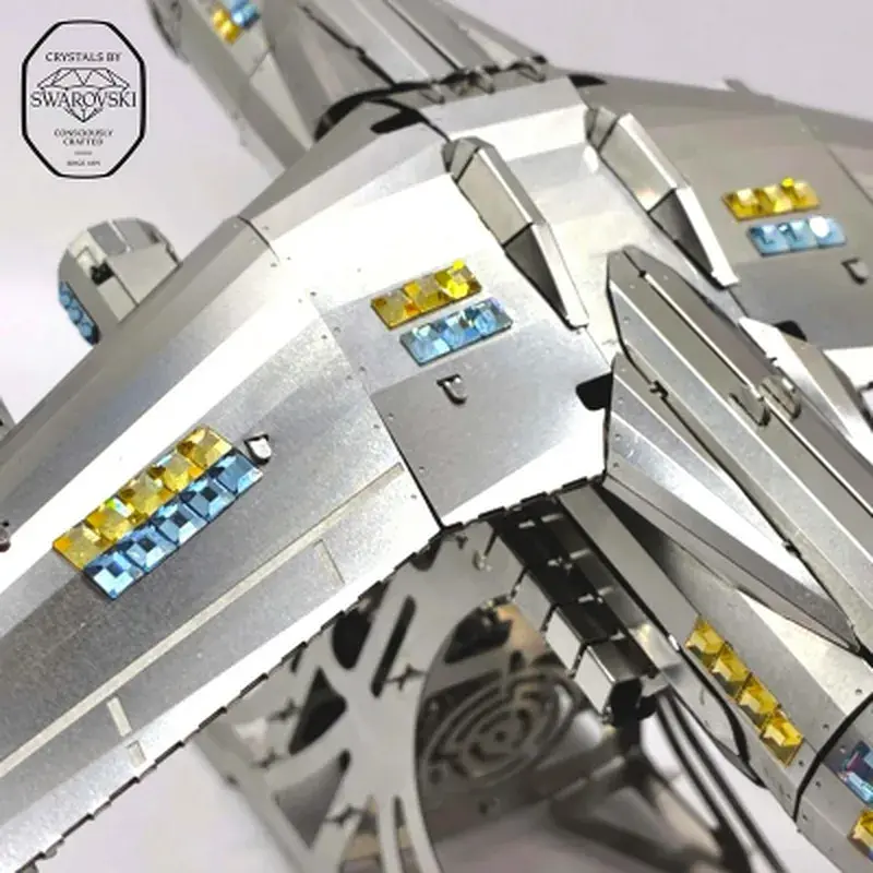 Конструктор Metal Time Колекційна модель АН-225 "Мрія" CRYSTAL EDITION з кристалами SWAROVSKI (Зібрана) (MT001SWRSK/READY) - фото 4