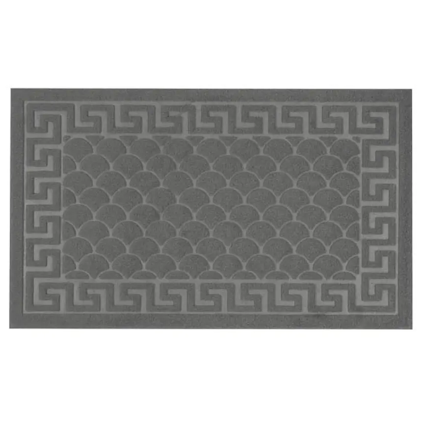 Килимок придверний Eco Fabric Луска без кромки сірий 45 х 75 см (4575-002) - фото 3