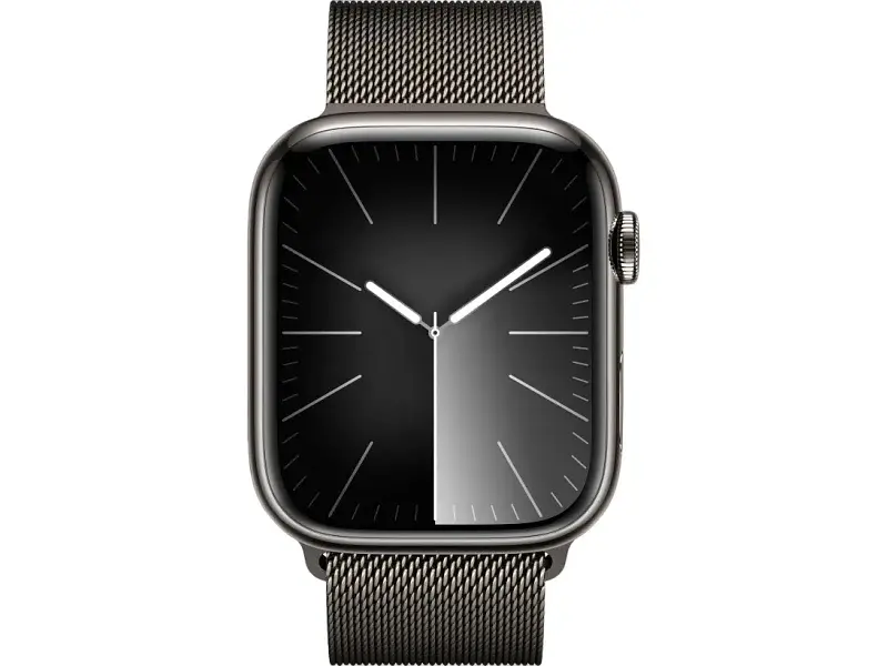 Смарт-годинник Apple Watch Series 9 GPS + Cellular 45mm Graphite S. Steel Case w. Graphite Milanese Loop (MRMX3) - фото 2