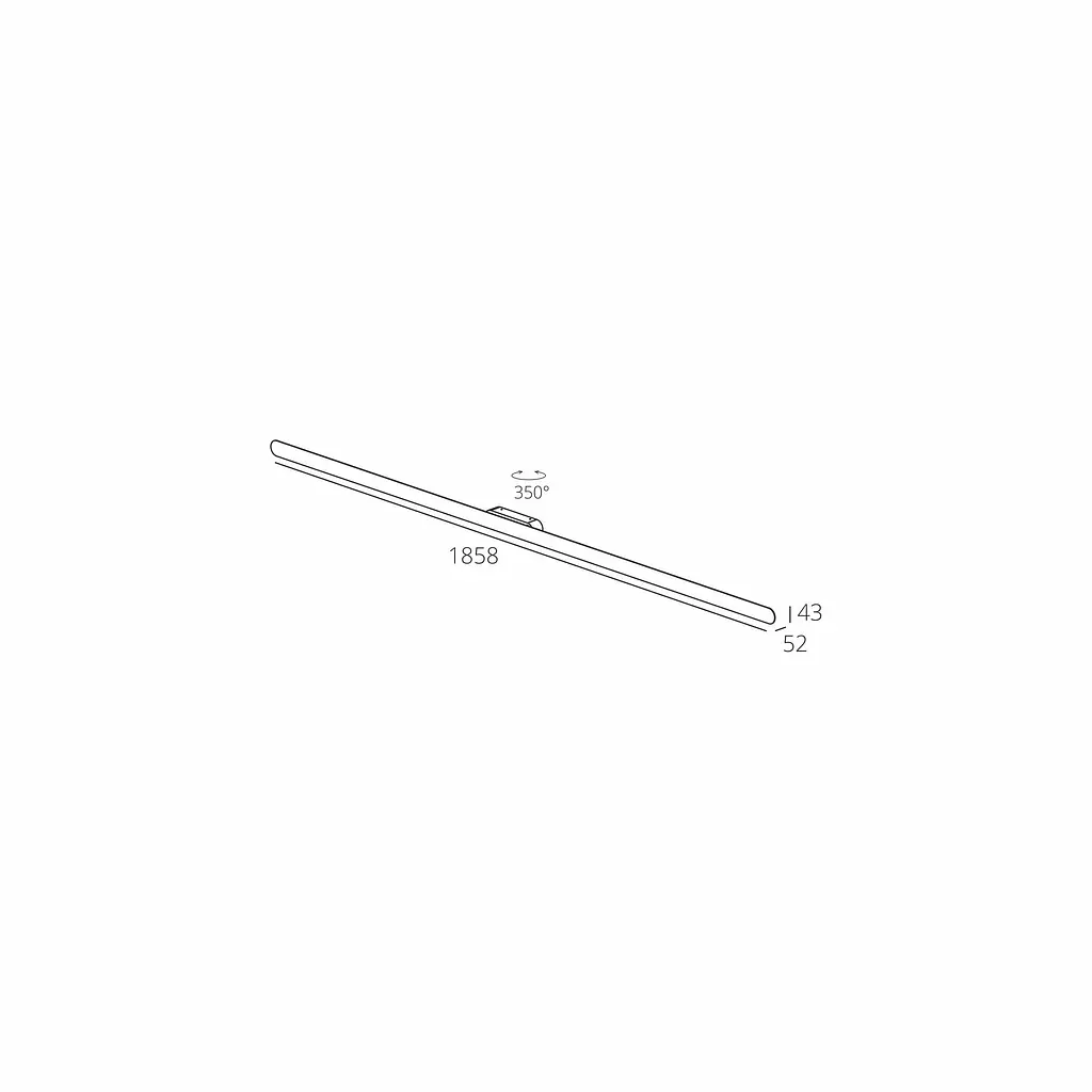 Настенный светильник Skarlat RWLB173 20W BK 4000K - фото 2