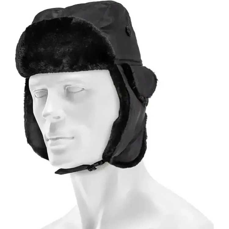 Шапка вушанка Mil-Tec ma1- чорна 12105002 - розмір 2XL - 64