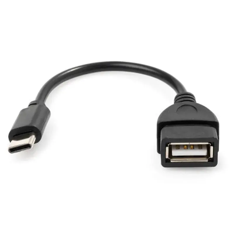 Перехідник OTG USB 2.0 AF to USB-C 0.1m Vinga (VCPDCOTGTCBK) - фото 2