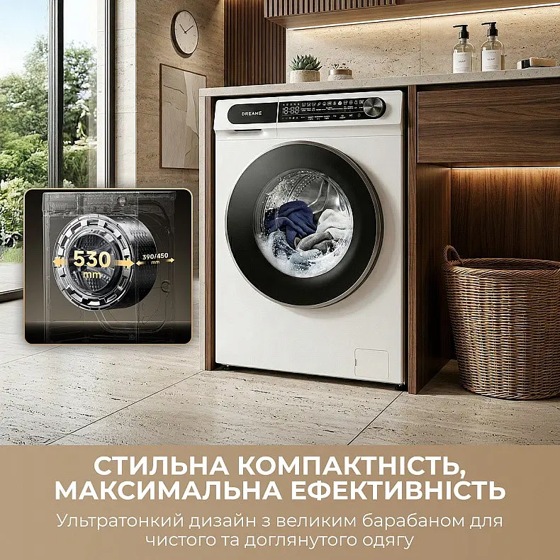 Пральна машина Dreame S8 (DWF08S50CA) - фото 4