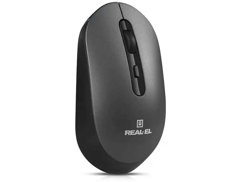 Миша REAL-EL RM-470W Dark Gray (EL123200049) - фото 6