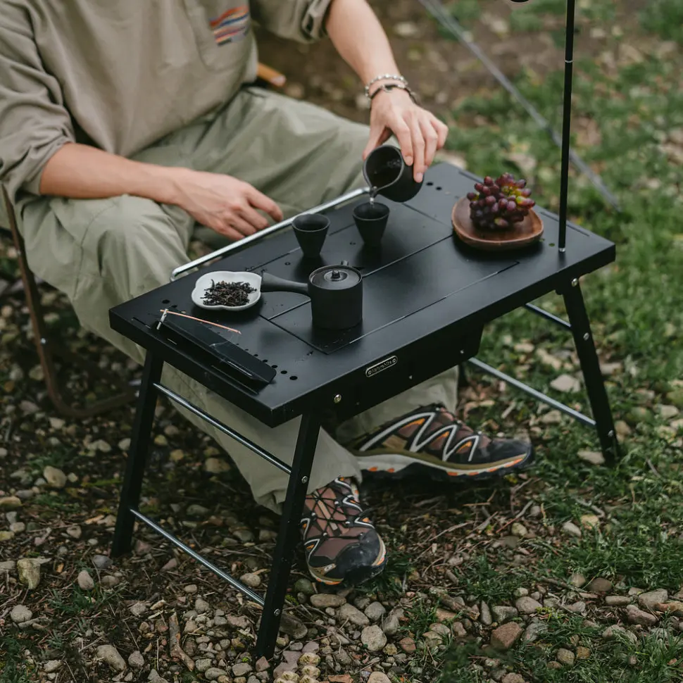 Складной стол для барбекю Naturehike CNK2350CF018, стальной, черный - фото 8