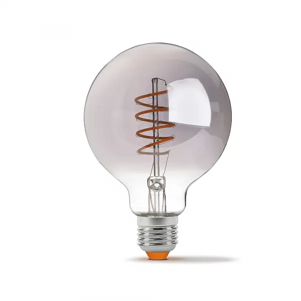 LED лампа VIDEX Filament G95FGD 4W E27 2100K дімерна графіт - фото 2