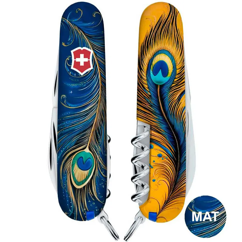 Ніж Victorinox Spartan Ukraine 91мм 13функ Чарівне перо Жар-Птиці - фото 3