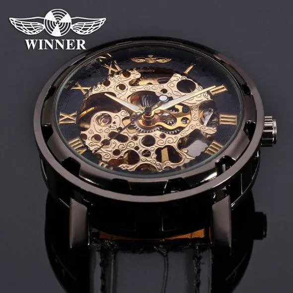 Чоловічий механічний годинник Winner Chocolate - фото 6