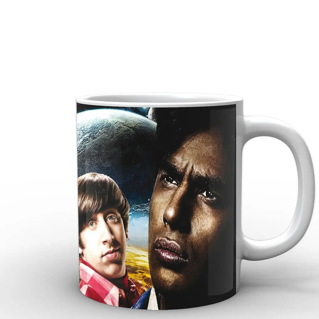 Кружка GeekLand Теория большого взрыва The Big Bang Theory на космическом фоне BB.002.22 330 мл белая - фото 3