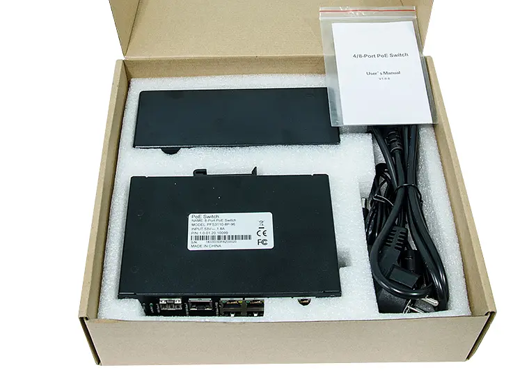 Комутатор POE Dahua PFS3110-8P-96 з 8 портами POE + 1 порт UP-Link 1000Мбіт + 1 порт SFP - фото 3