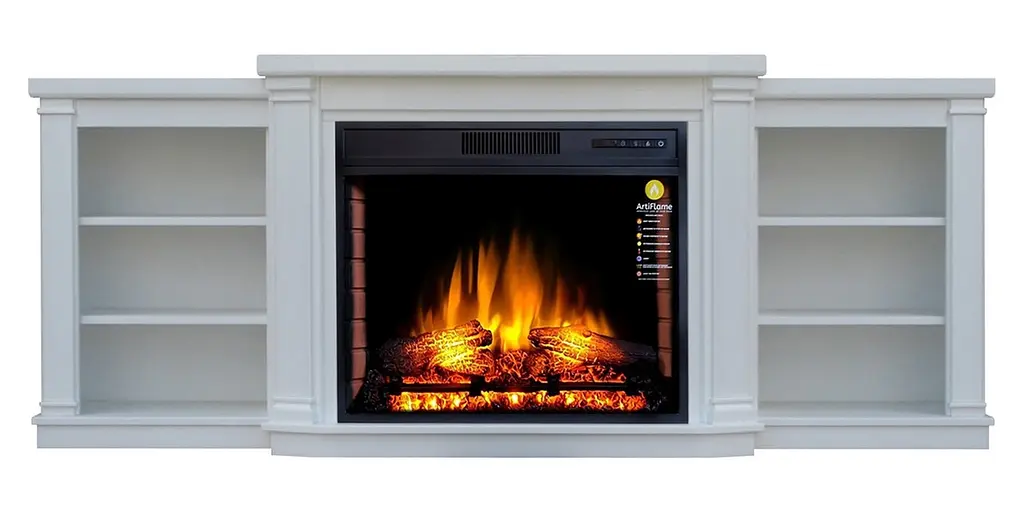 Камінокомплект ArtiFlame PARLIAMENT AF28S БІЛИЙ Б'ЯНКО (зі звуком) - фото 3