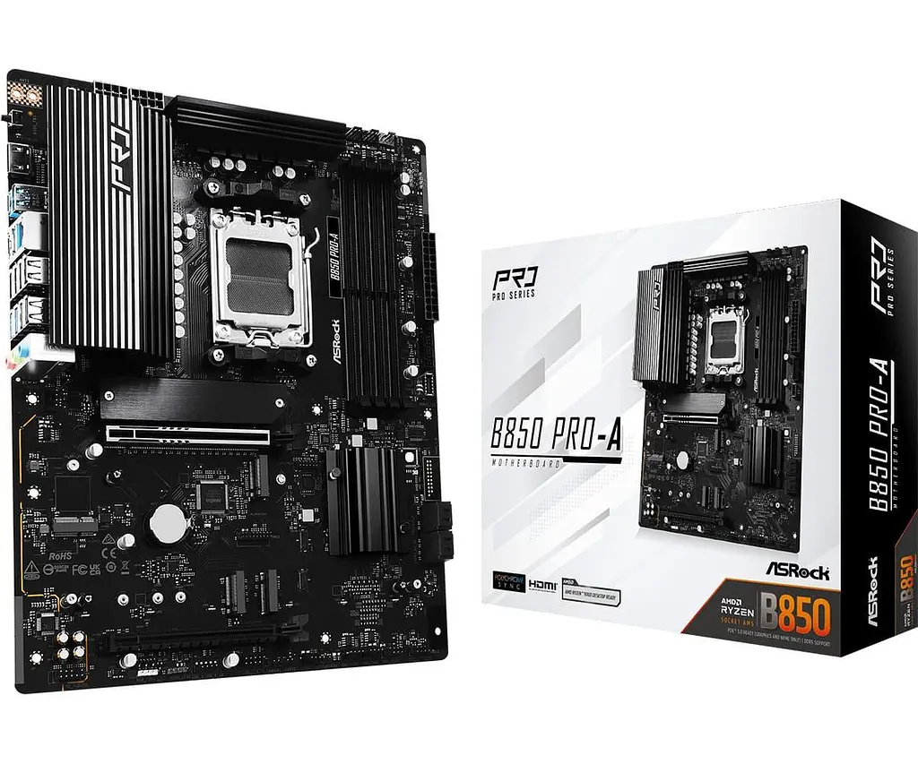 Материнська плата AsRock B850 PRO-A (B850 PRO-A) (Socket AM5, AMD B850, ATX) - фото 5