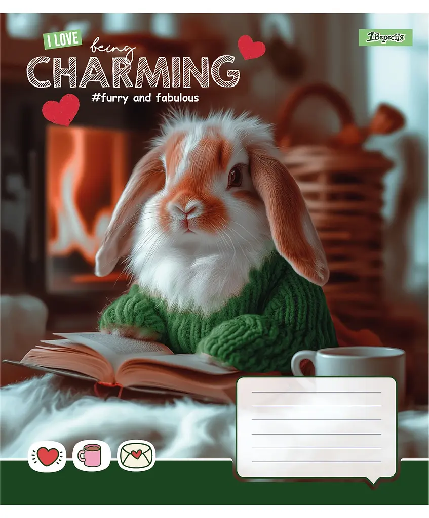 Зошит 1 вересня Charming А5, 18 аркушів в лінію (768186) - фото 2