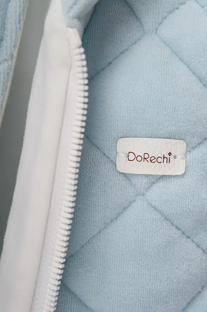Комбінезон демісезонний велюровий DoRechi для виписки з пологового Зефір зріст 56-62 см (0-3 місяці) Блакитний - фото 6