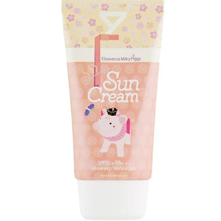 Сонцезахисний крем СПФ 50+ 50 мл Elizavecca Face Care Milky Piggy Sun Cream SPF 50+ - фото 2