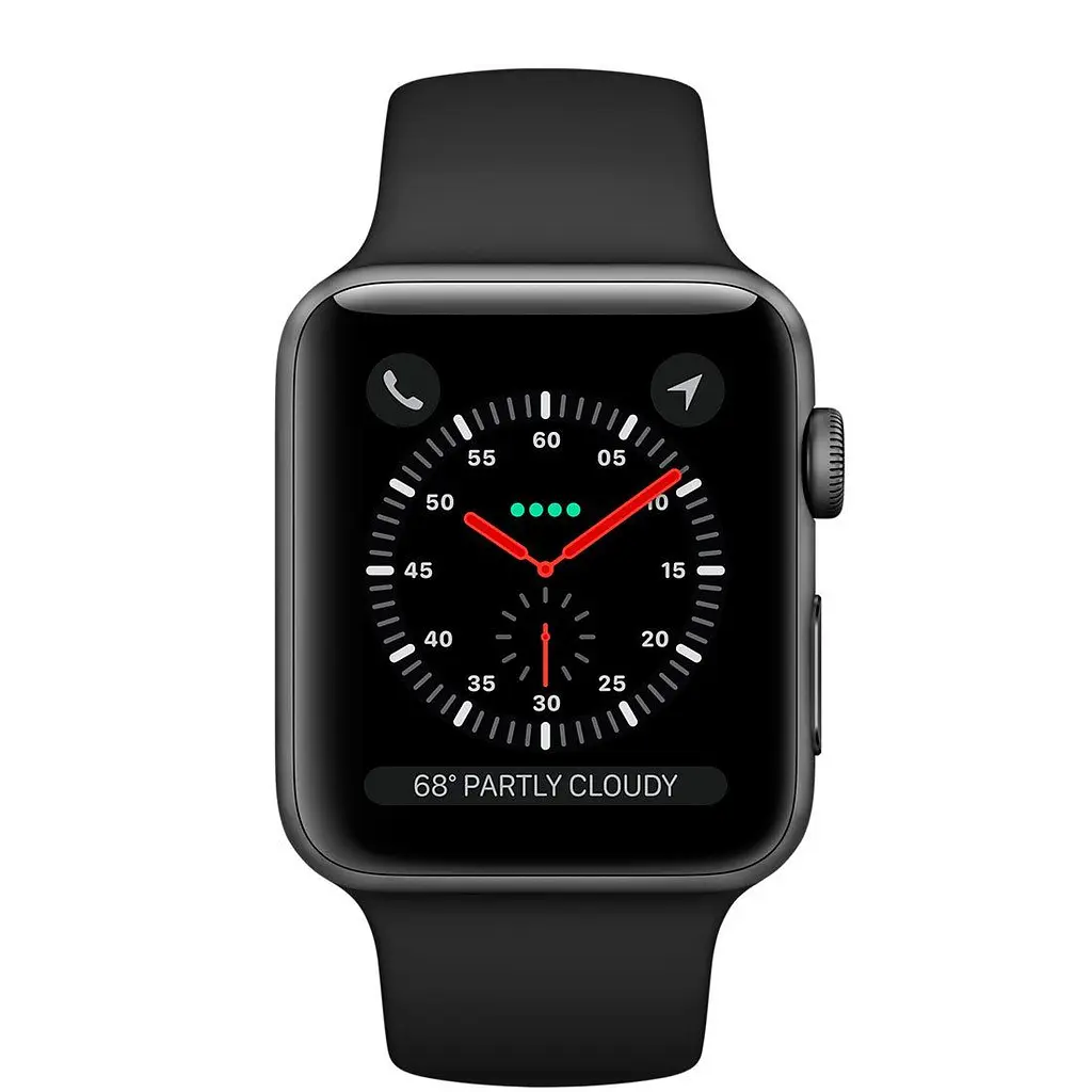 Смарт-годинник Apple Watch Series 3 GPS 42mm Space Gray with Black Sport Band [MTF32] [35446] - фото 2