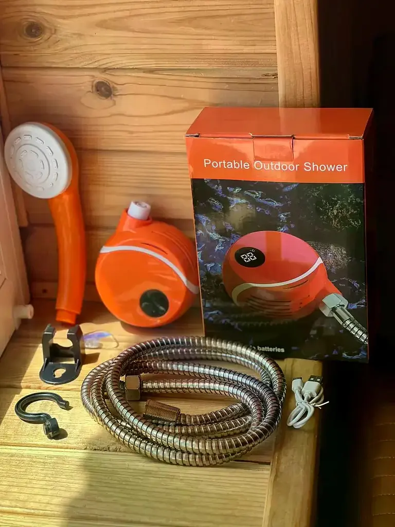 Акумуляторний душ для кемпінгу Portable Outdoor Shower 2000 мАг з насосом - фото 5