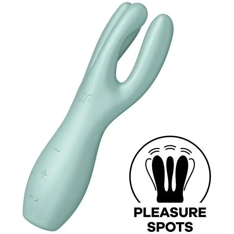 Кліторальний вібратор Satisfyer Threesome 3 із трьома "пальчиками" - фото 2