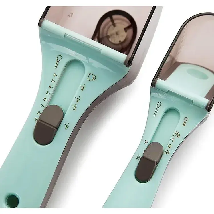 Мерные ложки Adjustable Measuring Spoon регулируемые бирюзовые (do220) - фото 2
