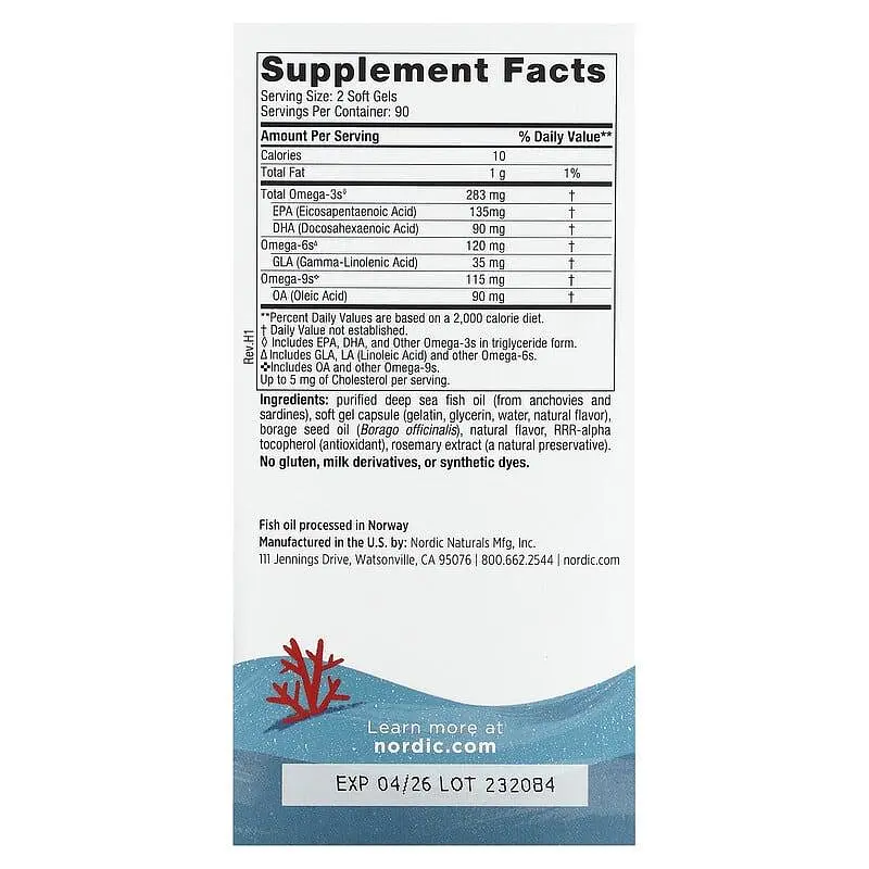 Риб'ячий жир для дітей Nordic Naturals Complete Omega 180 міні капсул лимон - фото 3