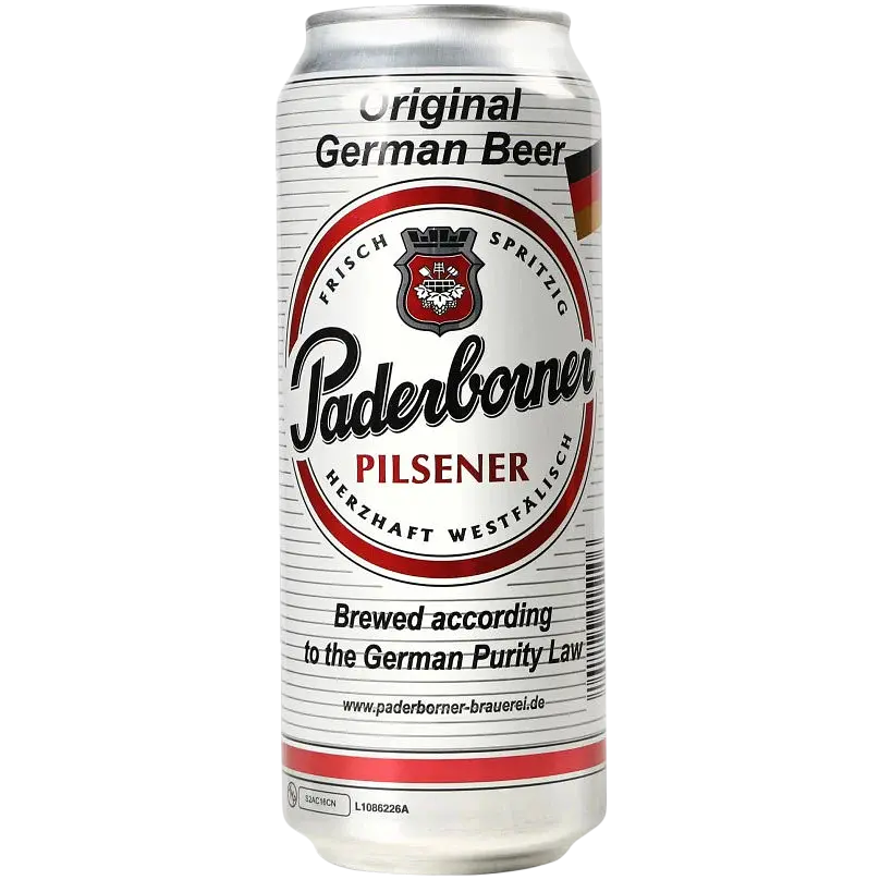 Упаковка пива Paderborner Pilsener светлое 4.8% ж/б 6 л (12 шт. х 0.5 л) - фото 4