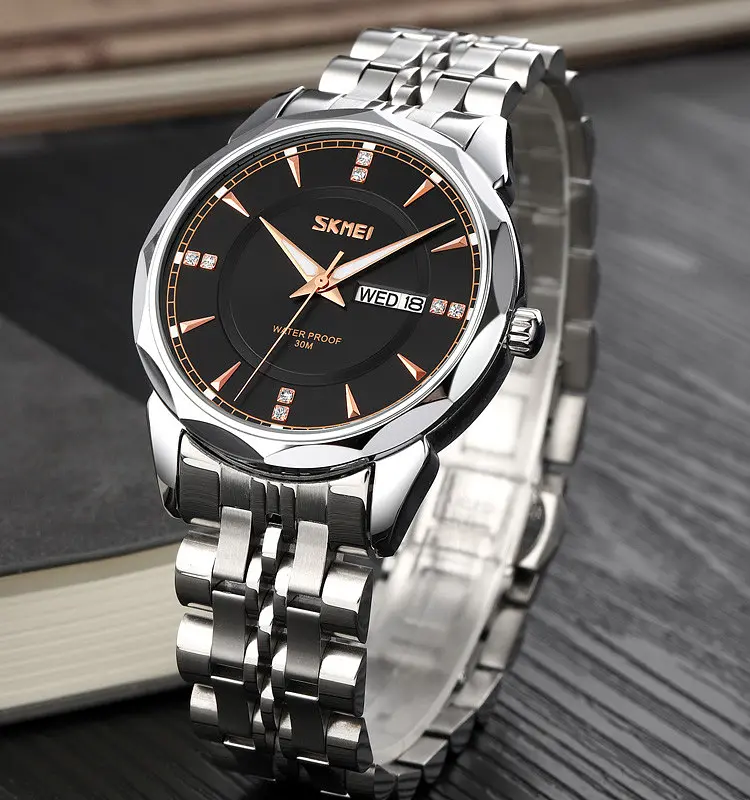 Наручний годинник Skmei 9268 Silver Black, 9268SIBK (18385) - фото 4